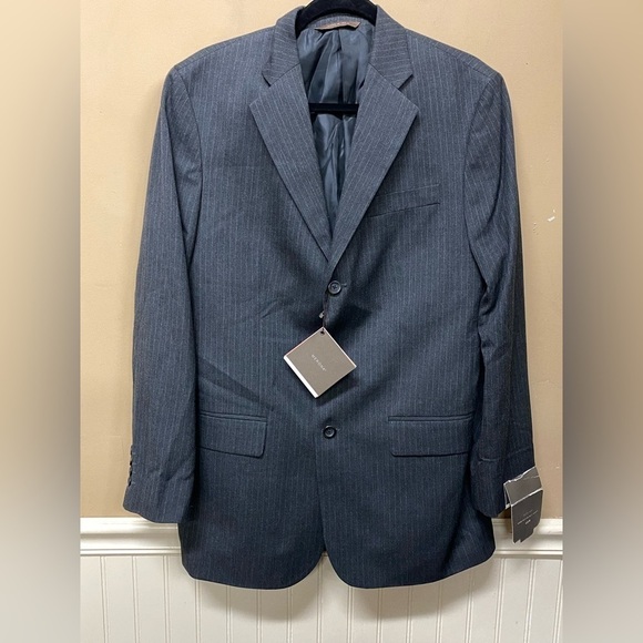 Merona Mens 3 Button Suit Jacket Gray Size 40R NWT - Picture 1 of 5